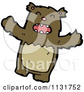 Cartoon Of A Bear Royalty Free Vector Clipart