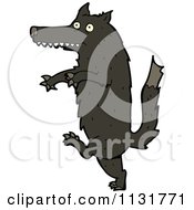 Cartoon Of A Wolf Dog 4 Royalty Free Vector Clipart
