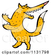 Cartoon Of A Fox Royalty Free Vector Clipart