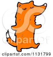 Cartoon Of A Fox Royalty Free Vector Clipart