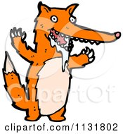 Cartoon Of A Wild Fox Royalty Free Vector Clipart