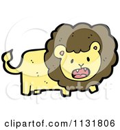 Cartoon Of A Wild Lion 3 Royalty Free Vector Clipart