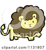 Cartoon Of A Wild Lion 2 Royalty Free Vector Clipart