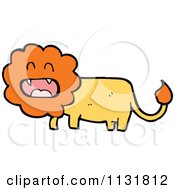 Cartoon Of A Wild Male Lion 8 Royalty Free Vector Clipart