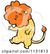 Cartoon Of A Wild Male Lion 9 Royalty Free Vector Clipart