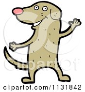 Cartoon Of A Dog Royalty Free Vector Clipart