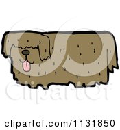 Cartoon Of A Brown Dog 11 Royalty Free Vector Clipart