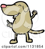 Cartoon Of A Dog Royalty Free Vector Clipart