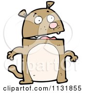 Cartoon Of A Dog Royalty Free Vector Clipart