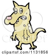 Cartoon Of A Brown Dog 1 Royalty Free Vector Clipart