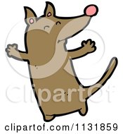 Cartoon Of A Dog Royalty Free Vector Clipart