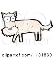 Cartoon Of A Yellow Dog 16 Royalty Free Vector Clipart