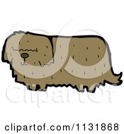 Cartoon Of A Brown Dog 9 Royalty Free Vector Clipart