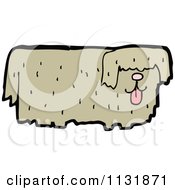 Cartoon Of A Brown Dog 6 Royalty Free Vector Clipart