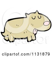 Cartoon Of A Brown Dog 2 Royalty Free Vector Clipart