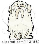 Cartoon Of A Sitting Dog 6 Royalty Free Vector Clipart
