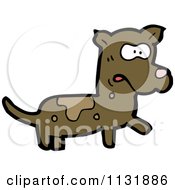 Cartoon Of A Brown Dog 3 Royalty Free Vector Clipart