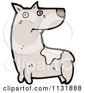 Cartoon Of A Dog Royalty Free Vector Clipart