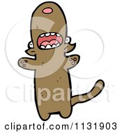 Cartoon Of A Brown Pooch Dog Royalty Free Vector Clipart