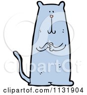 Poster, Art Print Of Blue Kitty