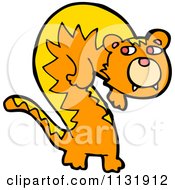 Cartoon Of A Ginger Kitty Cat Or Tiger Royalty Free Vector Clipart