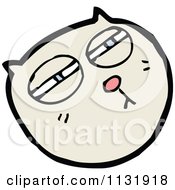 Cartoon Of A Kitty Cat Face 4 Royalty Free Vector Clipart