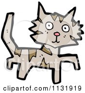 Cartoon Of A Tabby Kitty Cat 1 Royalty Free Vector Clipart