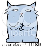 Poster, Art Print Of Blue Kitty