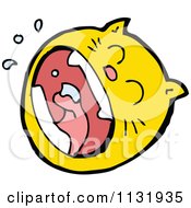 Cartoon Of A Ginger Kitty Cat Face 4 Royalty Free Vector Clipart