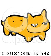 Cartoon Of A Ginger Kitty Cat 6 Royalty Free Vector Clipart
