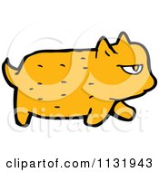Cartoon Of A Ginger Kitty Cat 5 Royalty Free Vector Clipart