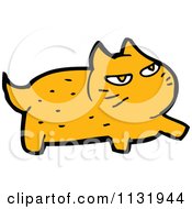 Cartoon Of A Ginger Kitty Cat 4 Royalty Free Vector Clipart