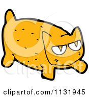 Cartoon Of A Ginger Kitty Cat 3 Royalty Free Vector Clipart