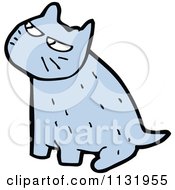 Poster, Art Print Of Blue Kitty Cat 4