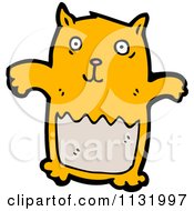 Cartoon Of A Ginger Cat Royalty Free Vector Clipart
