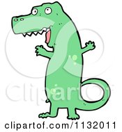 Poster, Art Print Of Green Tyrannosaurus Rex 2