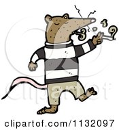 Poster, Art Print Of Brown Rat Smoking