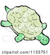 Cartoon Of A Turtle 1 Royalty Free Vector Clipart