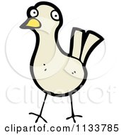 Cartoon Of A Brown Bird Royalty Free Vector Clipart