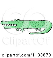 Poster, Art Print Of Green Crocodile