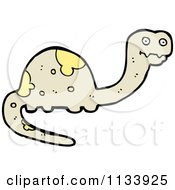 Cartoon Of A Dinosaur Royalty Free Vector Clipart