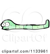 Cartoon Of A Green Snake 6 Royalty Free Vector Clipart