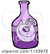 Cartoon Of A Snake In A Bottle 2 Royalty Free Vector Clipart