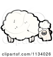 Cartoon Of An Old Sheep Royalty Free Vector Clipart