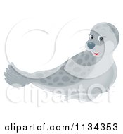 Poster, Art Print Of Cute Outlined Seal