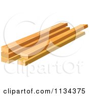 Clipart Of Lumber Wood Royalty Free Vector Illustration
