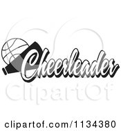 Black And White Basketball Cheerleader Design