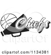 Black And White Chiefs Basketball Cheerleader Design