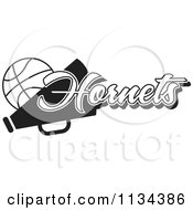 Black And White Hornets Basketball Cheerleader Design