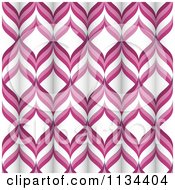 Poster, Art Print Of Retro Pink And White Tubular Pattern